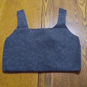 SOLD SOLD Women SMALL  Cropped Tank Top DARK COZY STRETCH